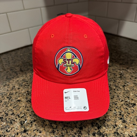 St. Louis Cardinals Nike Club City Connect Cap Hat Red M/L Cotton New - Picture 2 of 10